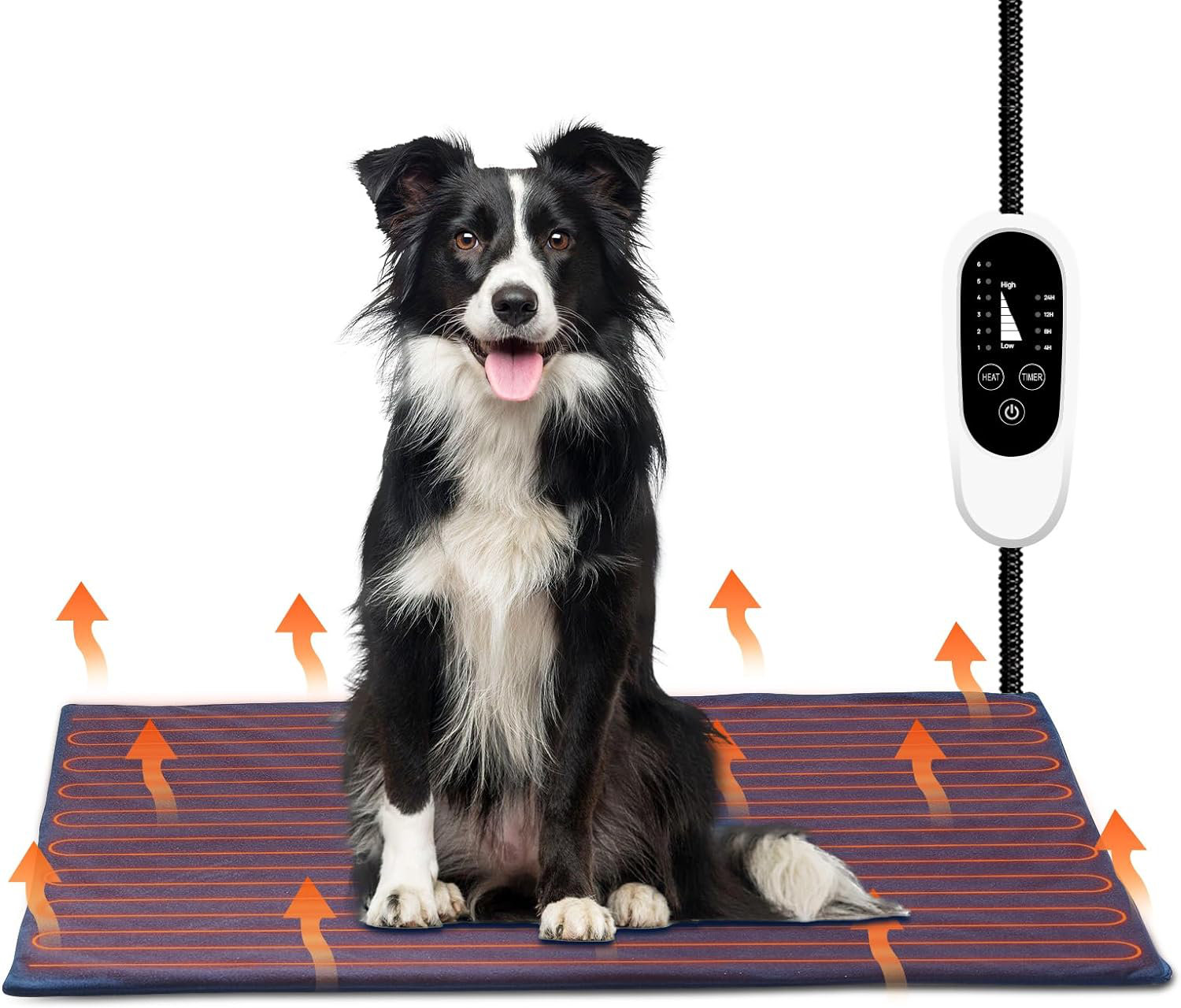 Large heated pet bed best sale